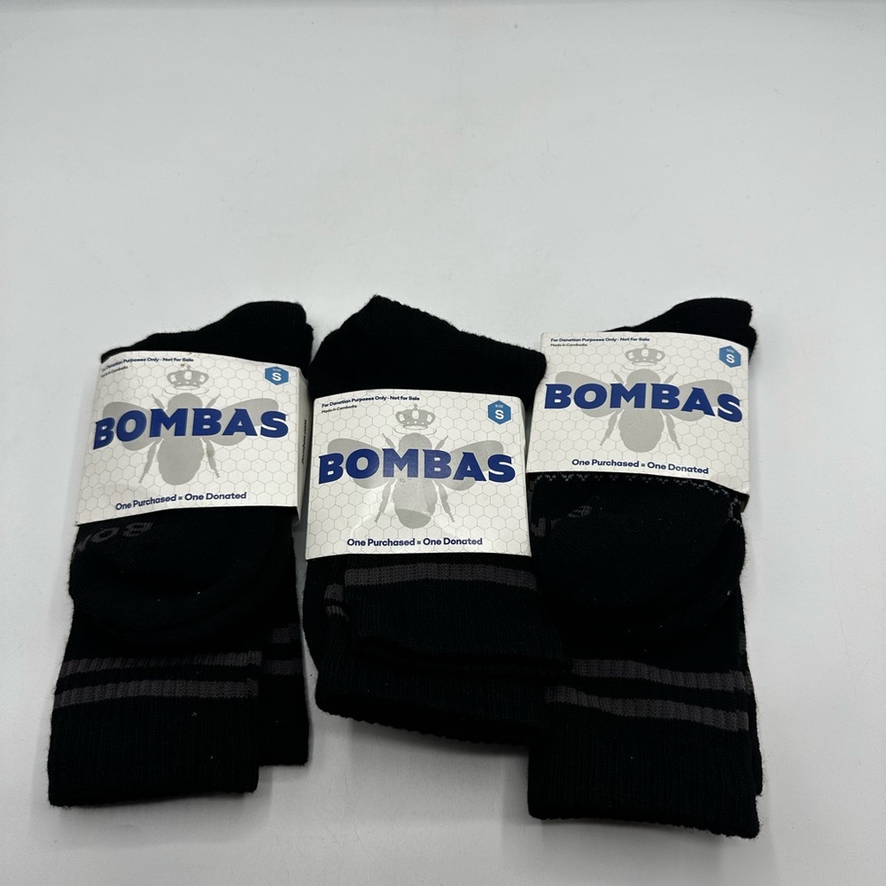 Bombas Men's Black Athletic Socks